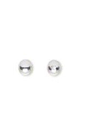 <b>Bead, Round Smooth Silver Plated 4 mm</b><br><i> pkg 100 pcs</i>