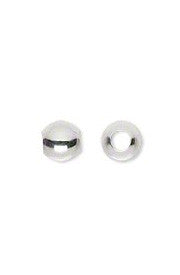 <b>Bead, Round Smooth Silver Plated 6 mm</b><br><i> pkg 100 pcs</i>